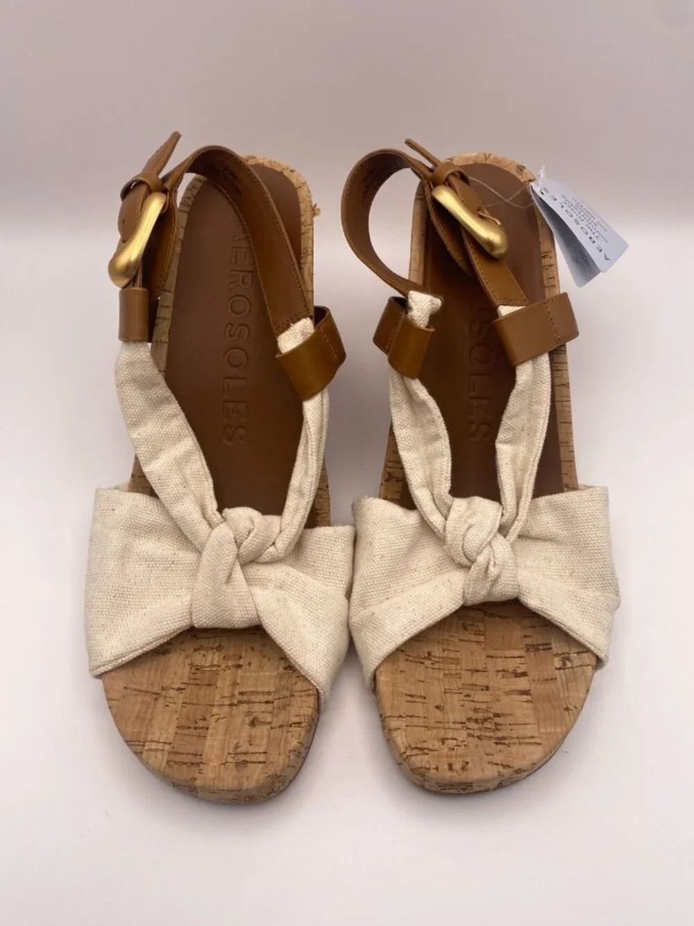 Aerosoles Womens Miki Women's Wedge Sandals Sz 10.5